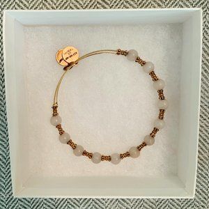 Alex and Ani gold beaded bangle